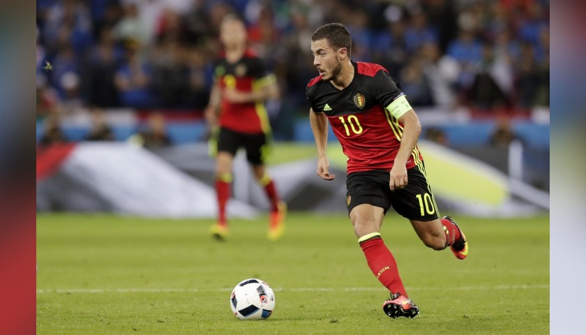 Hazard's Official Belgium Signed Shirt, 2016 