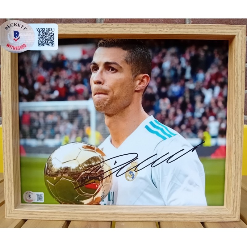 Cristiano Ronaldo's Real Madrid Signed and Framed Picture