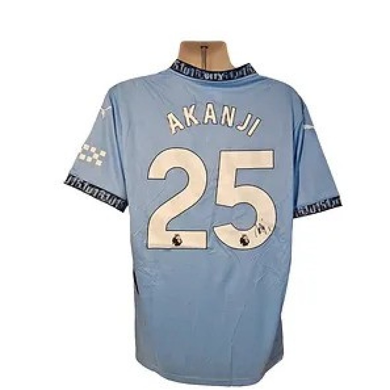 Manuel Akanji's Manchester City 2024/25 Signed Replica Shirt