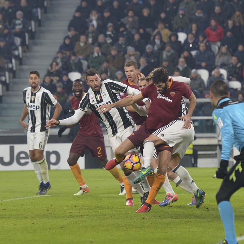 Fazio Match Worn Shirt, Juventus-Roma 17/12/16 - Special Telethon Sponsor