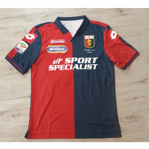 Perotti's match worn Genoa shirt, from the Genoa-Cesena match