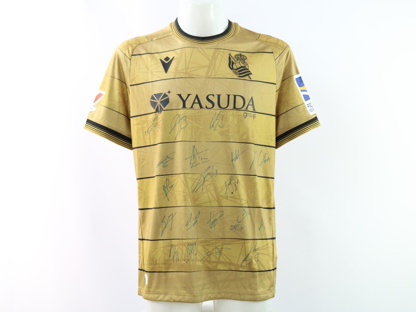 Real Sociedad's Official Shirt, 2024/25 - Signed by the Players