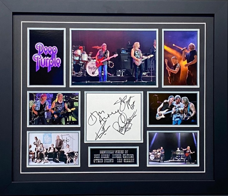 Deep Purple Signed Display