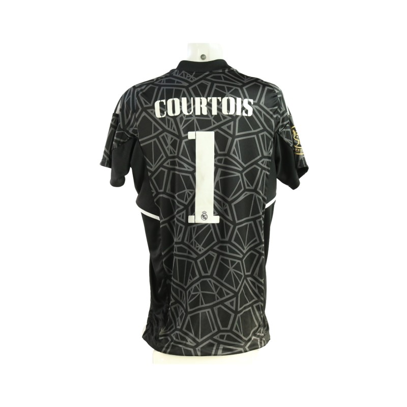 Courtois' Real Madrid Match-Issued Shirt, Supercopa de Espana 2022/23