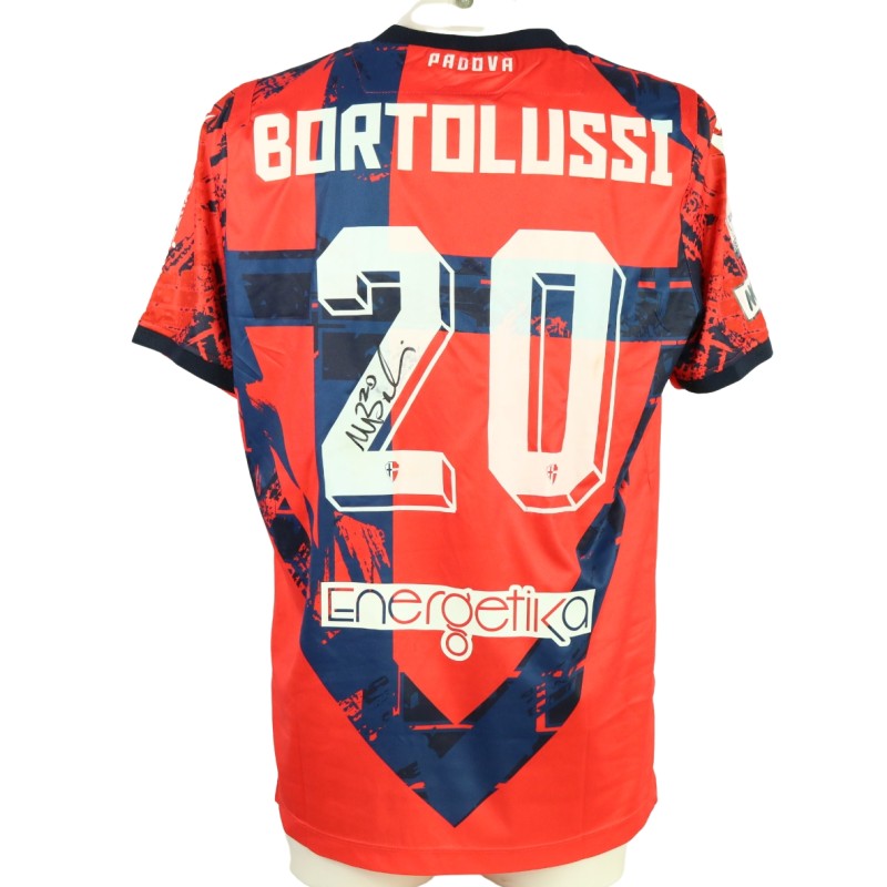 Bortolussi's unwashed Signed Shirt, Pro Patria vs Padova 2024