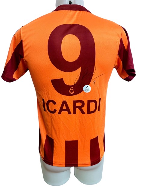 Icardi's Galatasaray Signed Replica Shirt, 2023/24