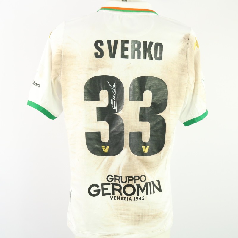 Sverko's Unwashed Signed Shirt, Lecco vs Venezia 2024