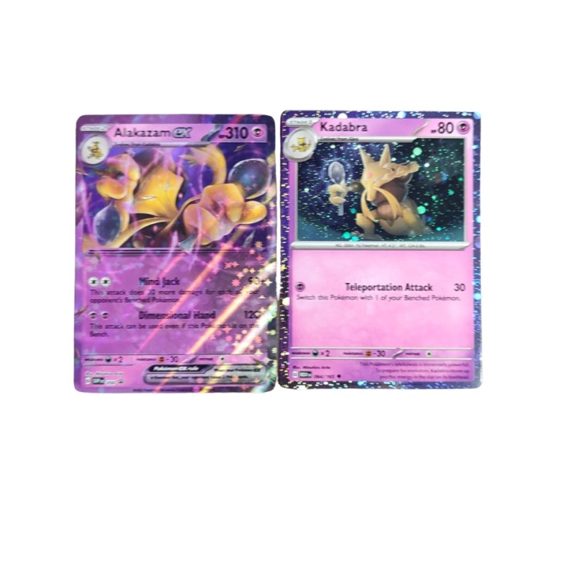 Kadabra and Alakazam Ex in English, Near Mint