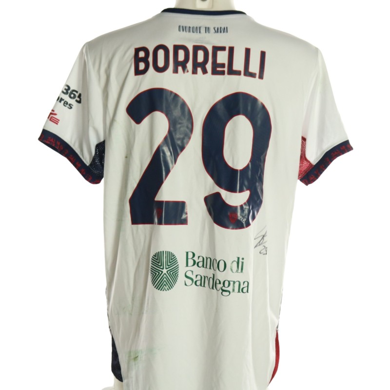 Borrelli's Signed Unwashed Shirt, Inter vs Cagliari 2026