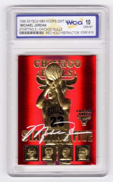 Michael Jordan Limited Edition Chicago Bulls 1996 Gold Card