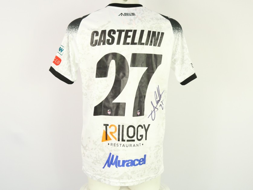 Castellini's Unwashed Signed Shirt, Avellino vs Catania 2024