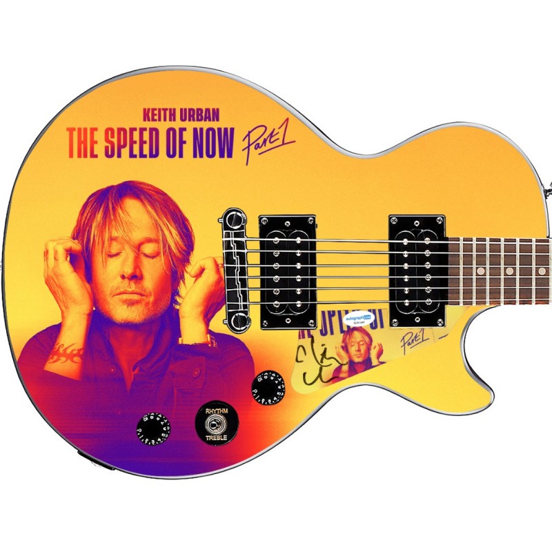 Keith Urban Signed Custom 'Speed Of Now' Graphics Guitar