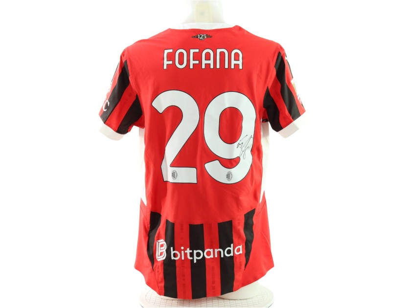 Fofana's Milan Signed Match-Issued Shirt, 2024/25 