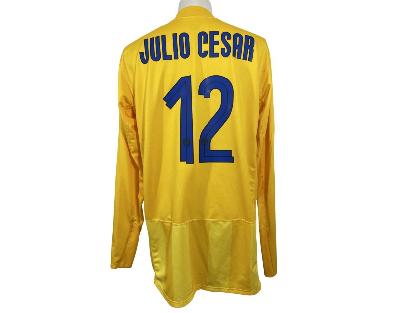 R: Julio Cesar's Inter Match-Issued Shirt, UCL 2007/08