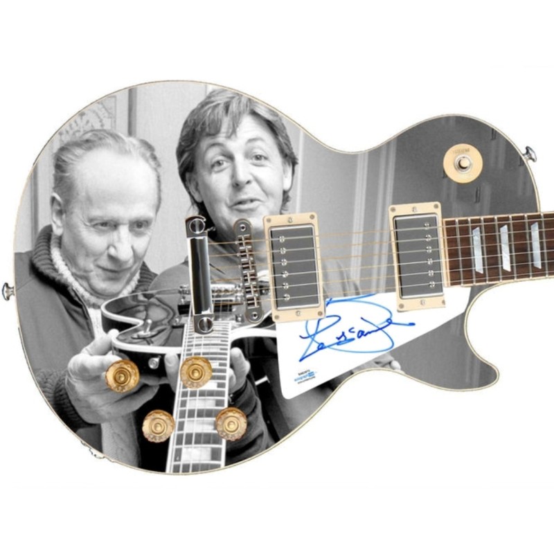 Les Paul Signed Pickguard on a Custom Signature Edition Guitar