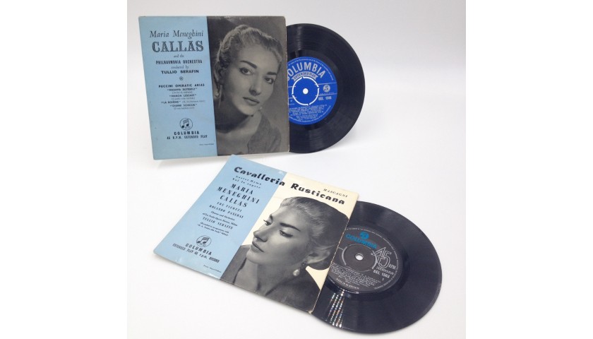 Original 1950s 45 rpm Records by Maria Meneghini Callas