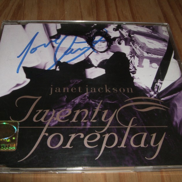 Janet Jackson signed 'Twenty Foreplay' CD