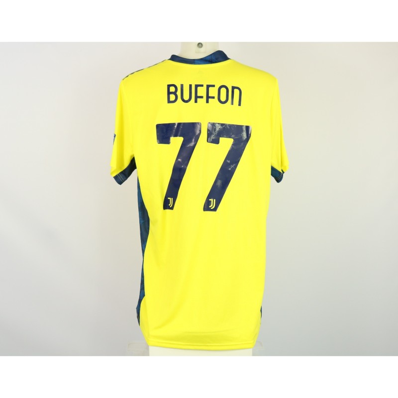 Buffon's Juventus Match-Issued Shirt, 2020/21