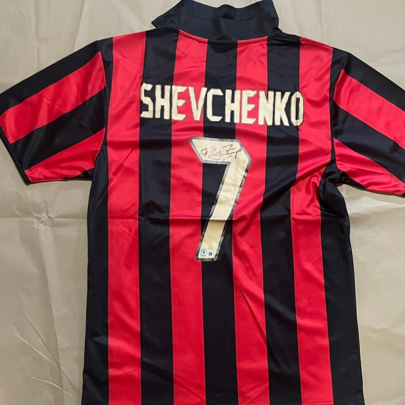 Andriy Shevchenko's AC Milan 2003/04 Signed Replica Shirt 