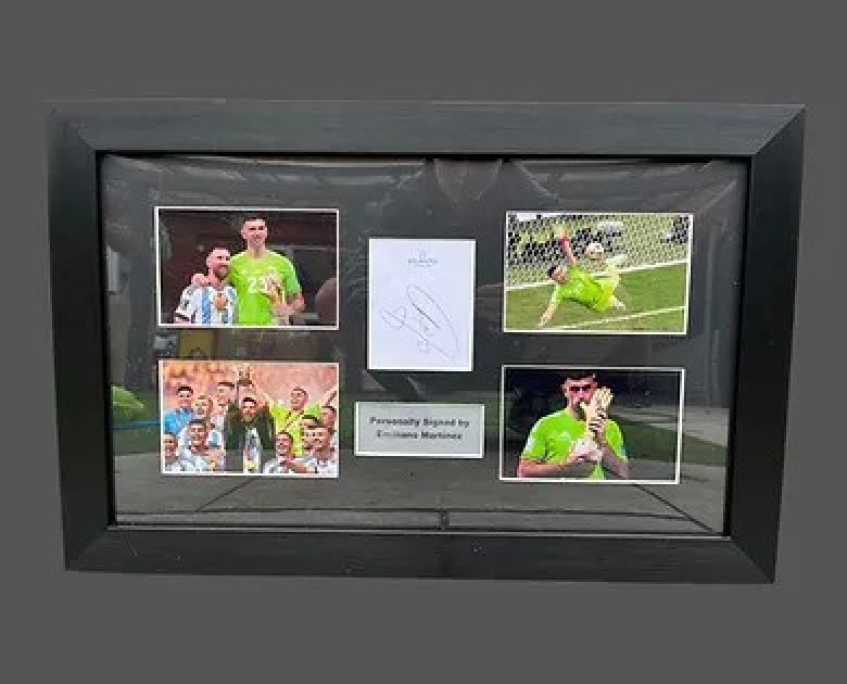 Emiliano Martínez's Argentina Framed Autograph