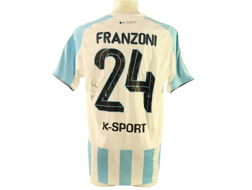 Franzoni's Signed Unwashed Shirt, Virtus Entella vs Sampdoria 2025