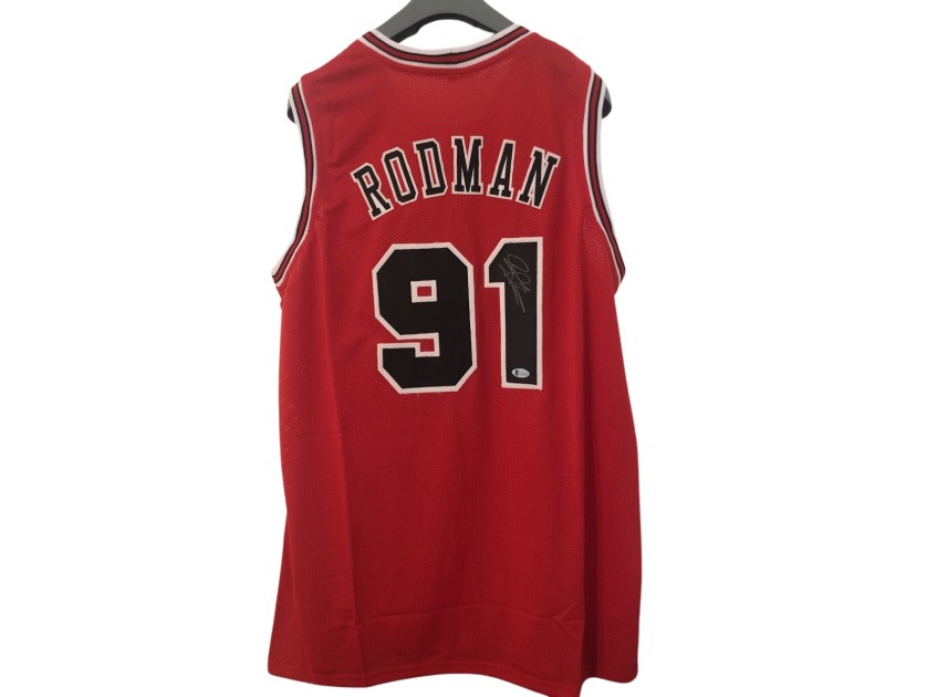 Rodman Replica Chicago Signed Jersey