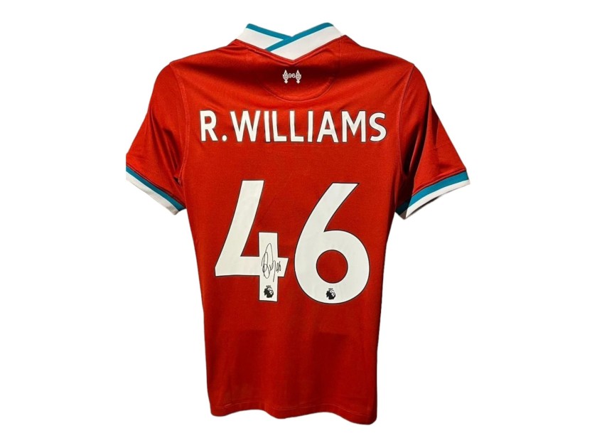 Maglia ufficiale firmata da Rhys Williams per il Liverpool 2020/21