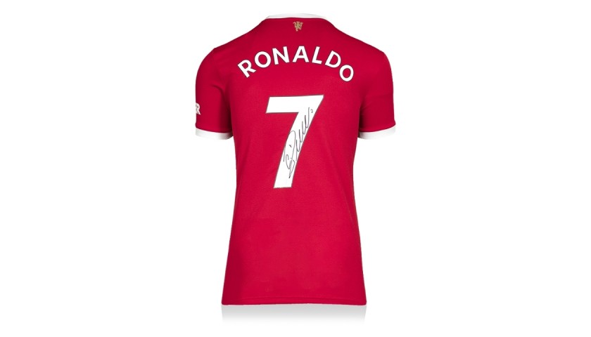 Cristiano Ronaldo maglia autografata Manchester United 2021-22