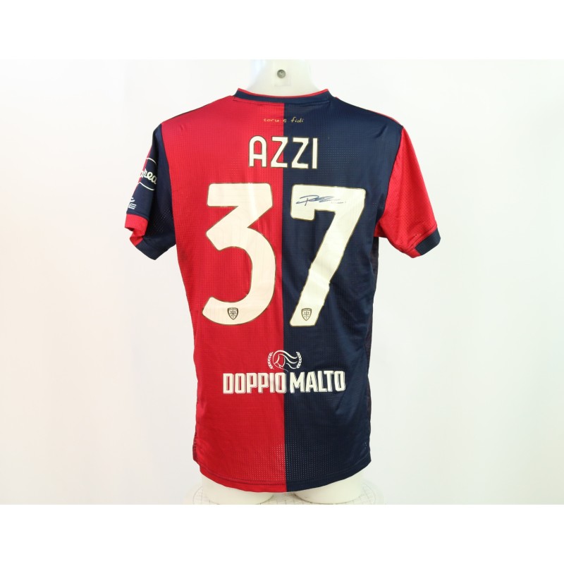 Azzi's Signed Unwashed Shirt, Udinese vs Cagliari 2024