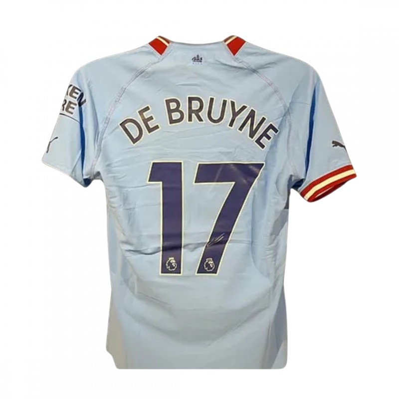 Kevin De Bruyne's Manchester City 2022/23 Signed Official Shirt