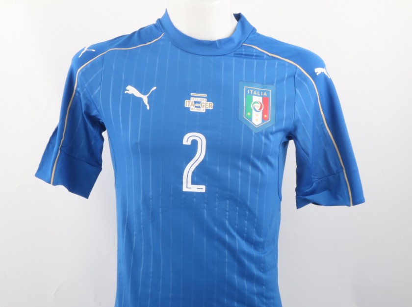 De Sciglio Match issued/worn shirt, Italy-Germany 15/11/2016