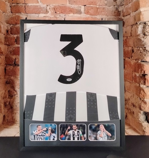 Chiellini's Juventus Signed and Framed Shirt