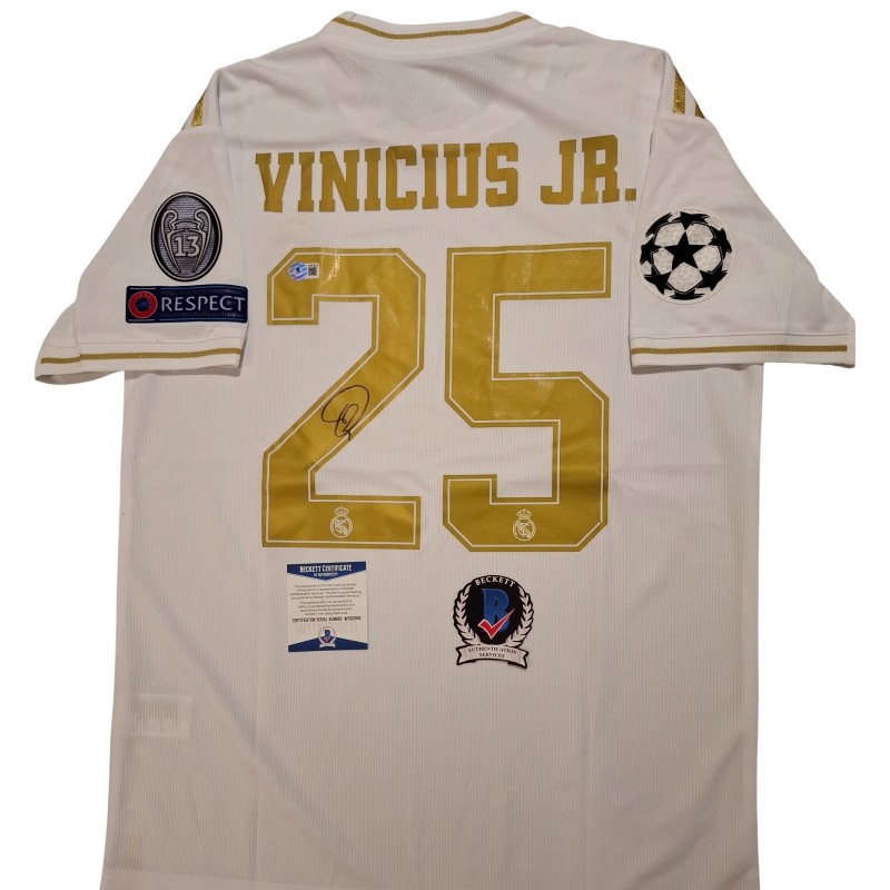 Vinicius Junior's Real Madrid 2019/20 Signed Replica Shirt