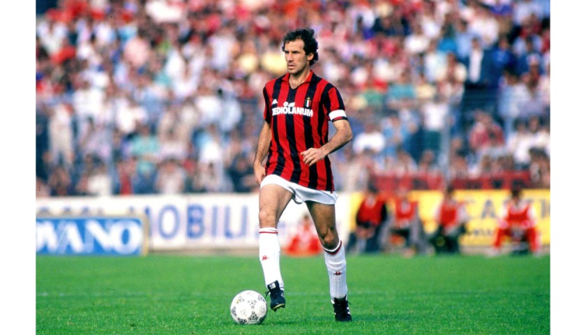 AC Milan Match Shirt, 1988/89 - Signed by Baresi