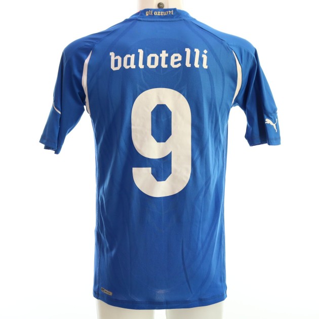 Maglia gara Balotelli, Italia vs Spagna 2011