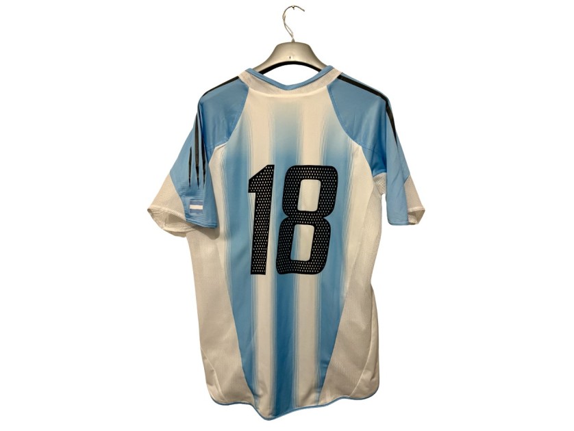 Maglia Player Issue Lionel Messi Argentina vs Ungheria, 2005