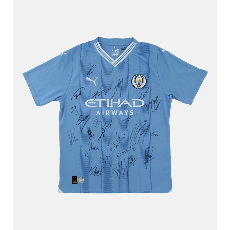 Maglia ufficiale firmata del Manchester City 2023/24