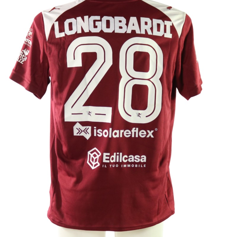 Longobardi's Unwashed Shirt, Salernitana vs Foggia 2025 - Carlo Ricchetti Special Patch