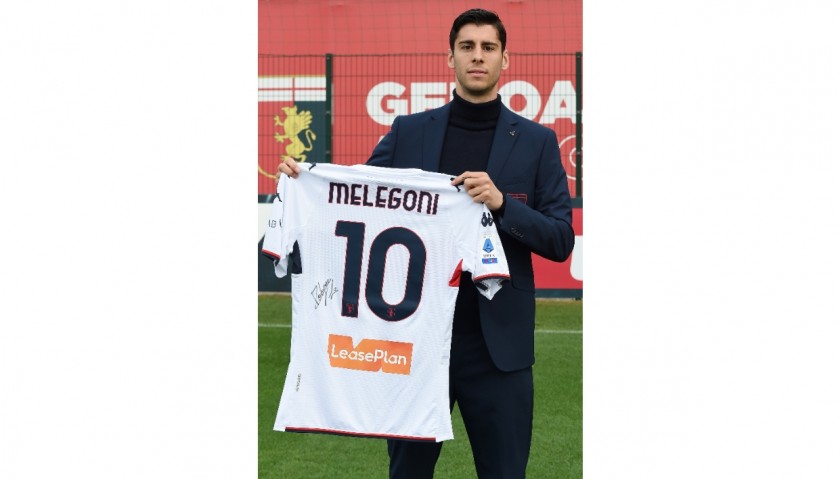 Melegoni's Genoa Match-Issued Signed Shirt, 2021/22