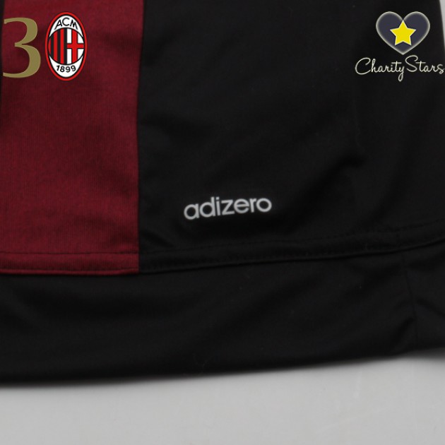 Match Worn Bonaventura shirt, Milan- Torino, Berlusconi 30th Anniversary - signed