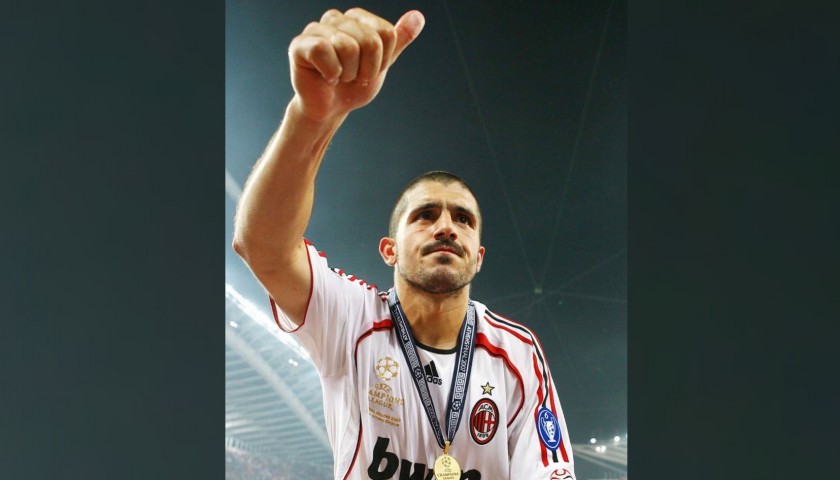 Gattuso's Milan Match-Issued Shirt, Champions League Final 2007