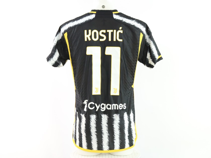 Kostic's Juventus vs Milan Unwashed Shirt, 2023/24