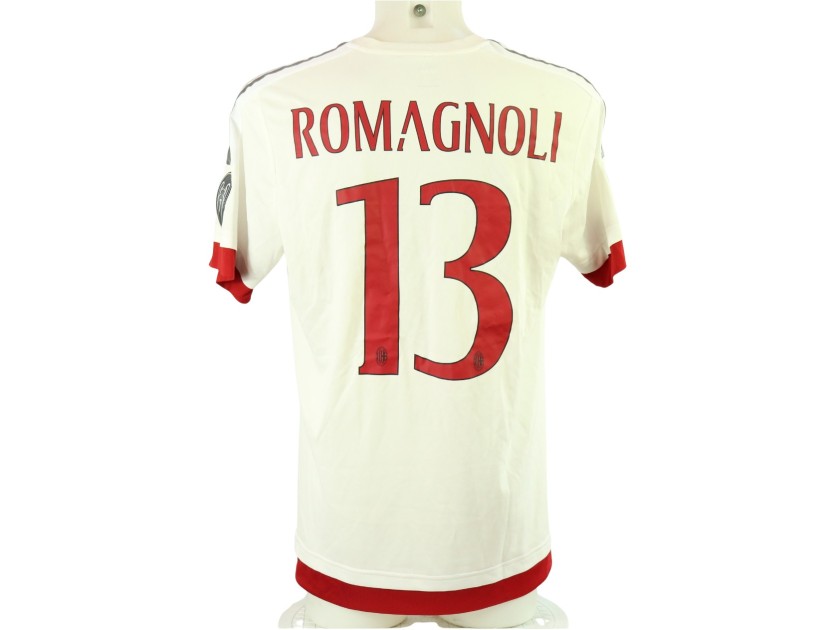 Romagnoli's AC Milan Match-Issued Shirt, 2015/16