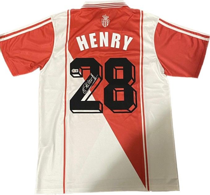 Maglia Replica firmata di Thierry Henry dell'AS Monaco 1996/97