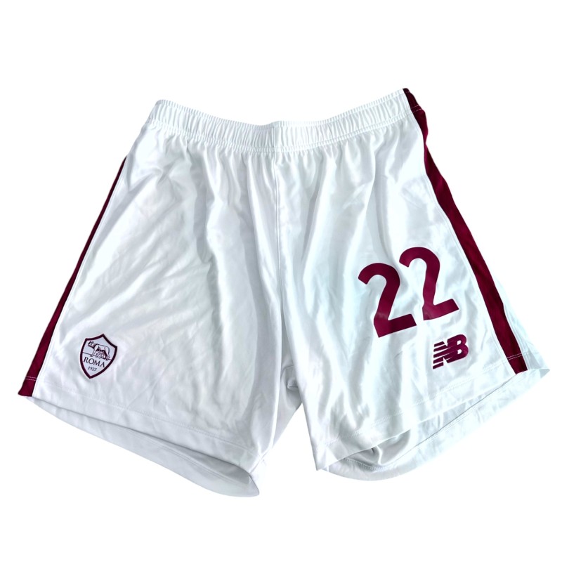 Zaniolo's Roma Unwashed Shorts, 2022/23