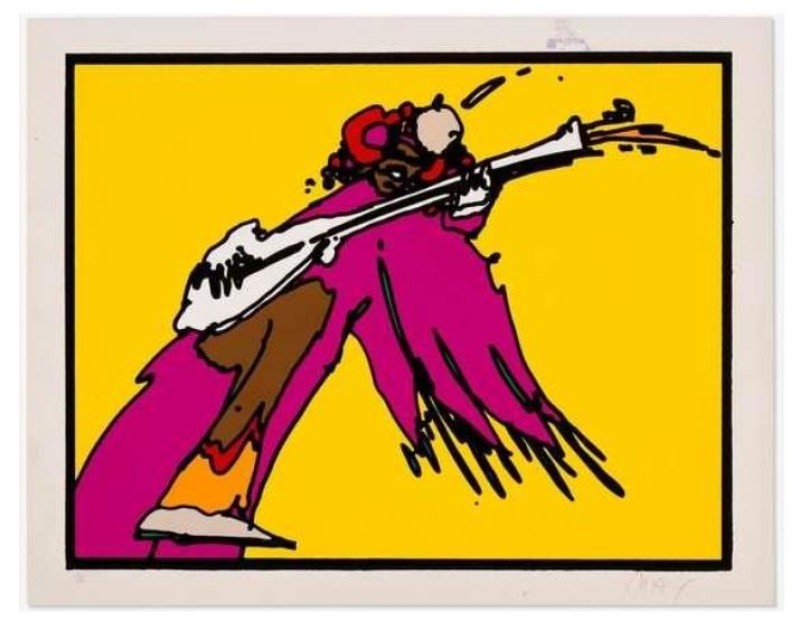 'Jimi Hendrix' Screenprint by Peter Max