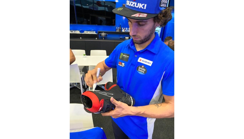 Signed Alex Rins Race Worn Boots