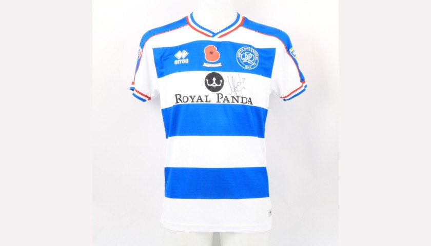Luongo's Queens Park Rangers Match-Issued Signed Poppy Shirt 