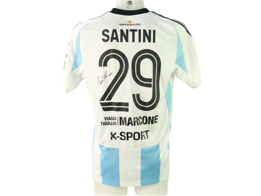 Maglia Santini unwashed Virtus Entella vs Legnago 2024 - Autografata