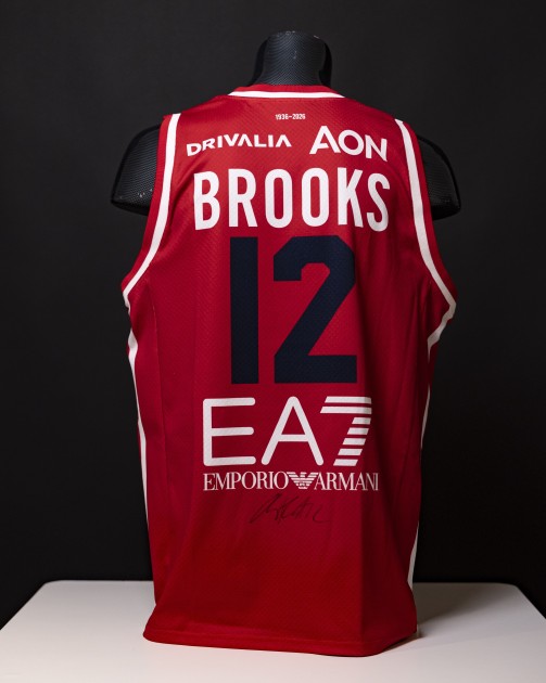 Armoni Brooks' Signed Match-Worn Jersey, Olimpia Milano vs Guerri Napoli 2026